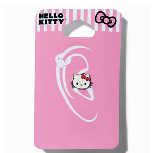 New Hello Kitty Stainless Steel Enamel Face 16G 1.2mm Cartilage Earring